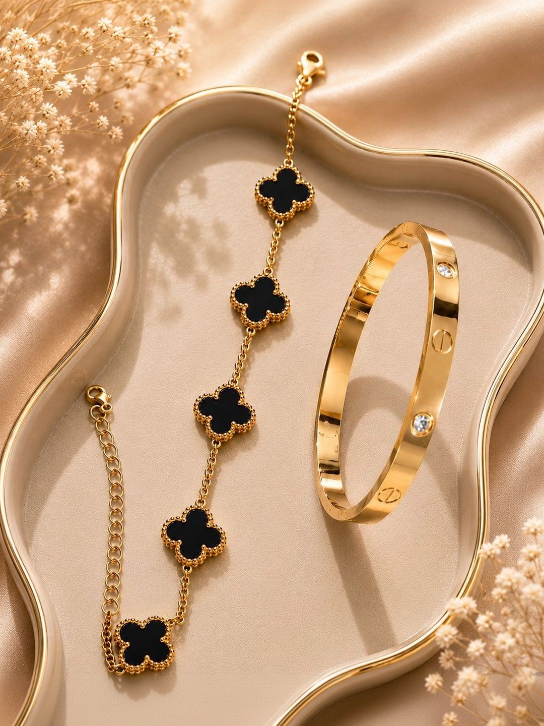 SZN Women 2 Cubic Zirconia Gold-Plated Link Bracelet-picture-16