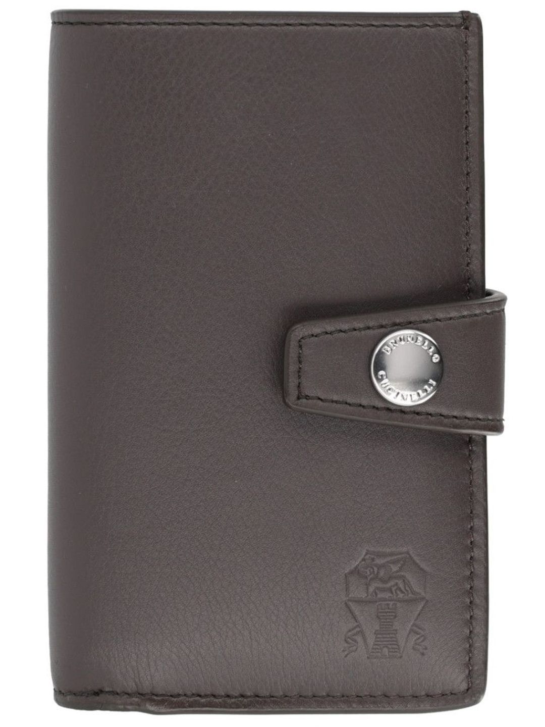 Brown Logo Solid Wallet-image-26