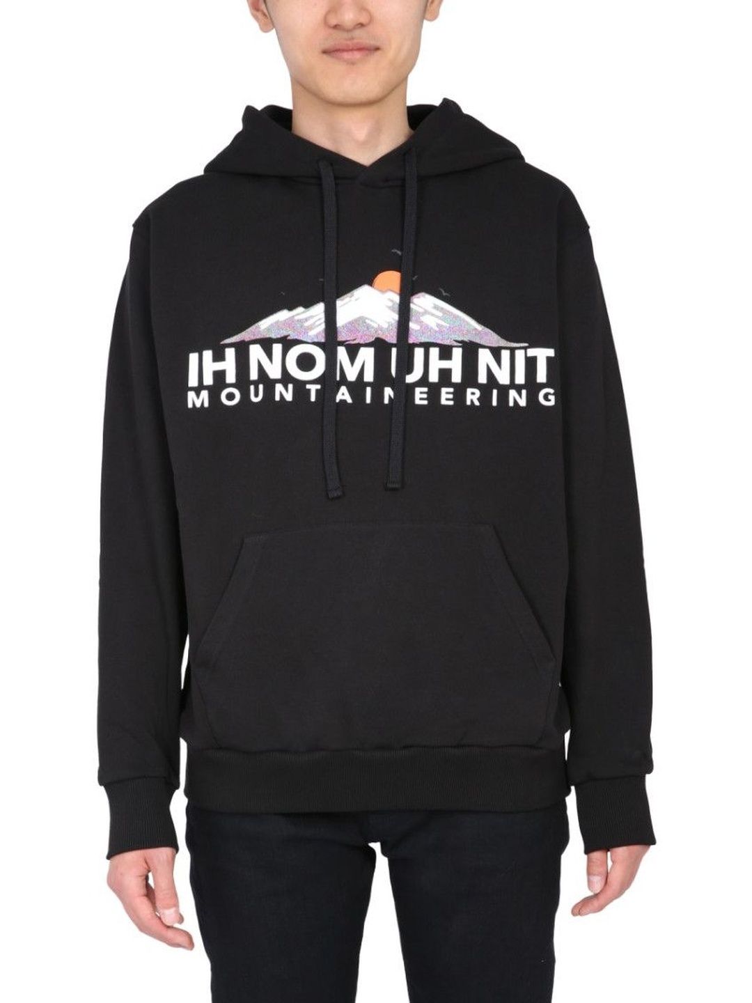 ih nom uh nit Black Graphic Hood Sweatshirts-picture-51