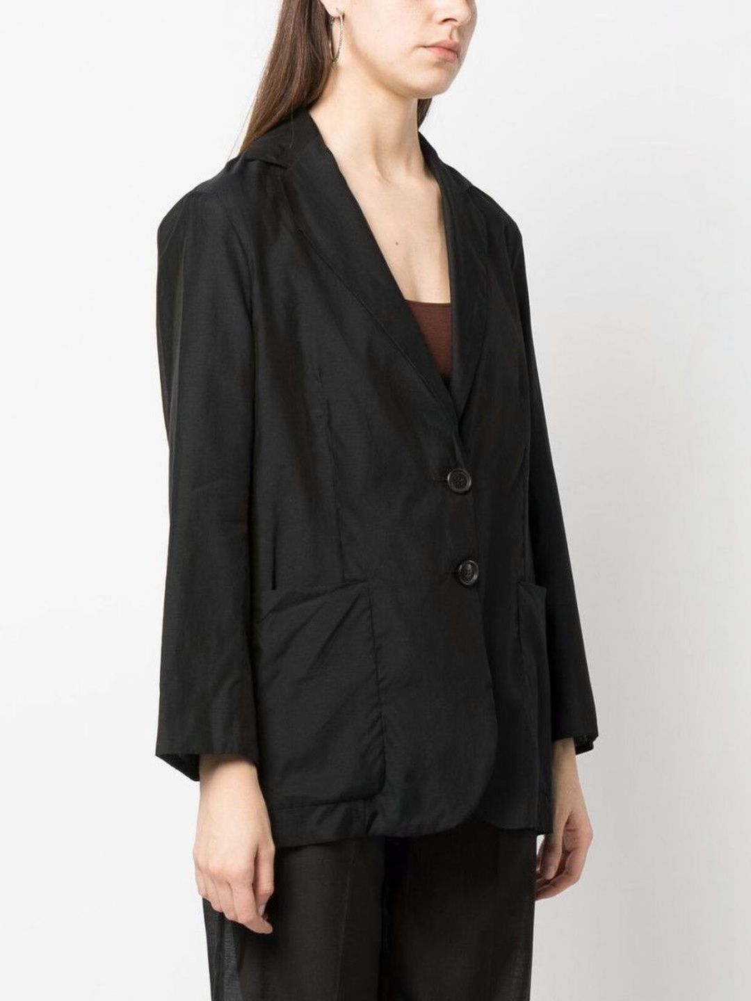 erika cavallini semi-couture Black Single Breasted Blazer-picture-16