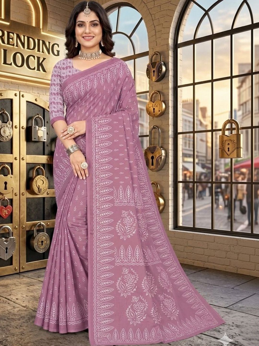 Karishma Pure Cotton Bandhani Saree-picture-41