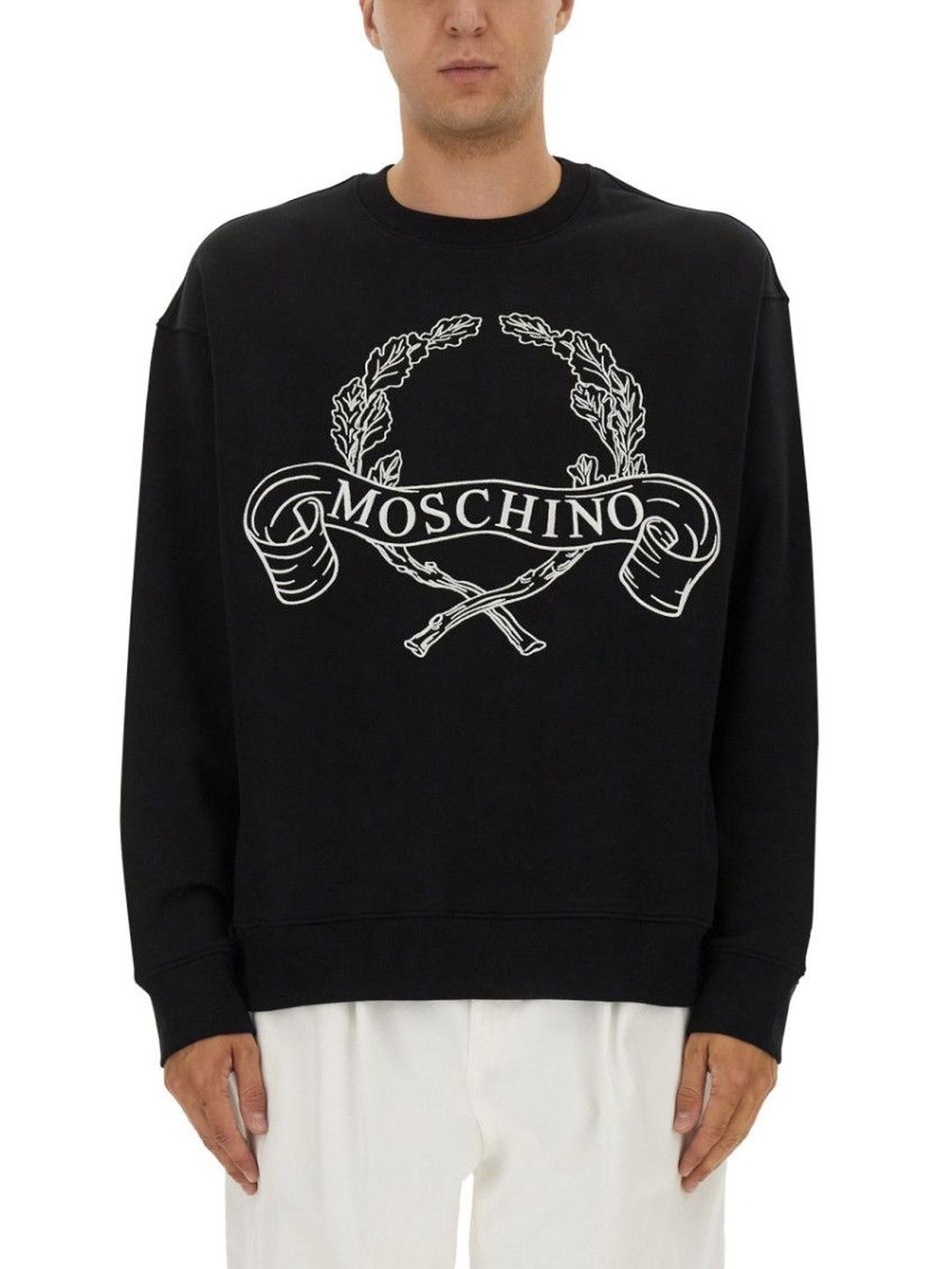 moschino Black Crew Neck Sweatshirt-picture-57