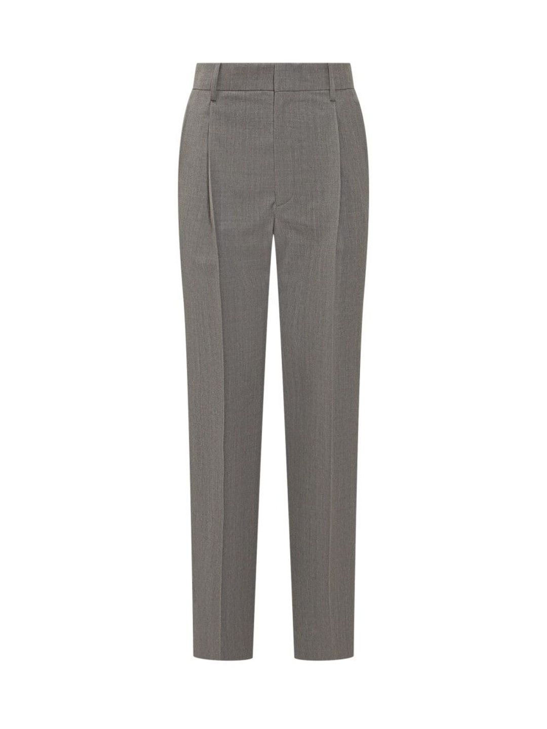 victoria beckham Grey Straight Flat Front Pants-picture-55