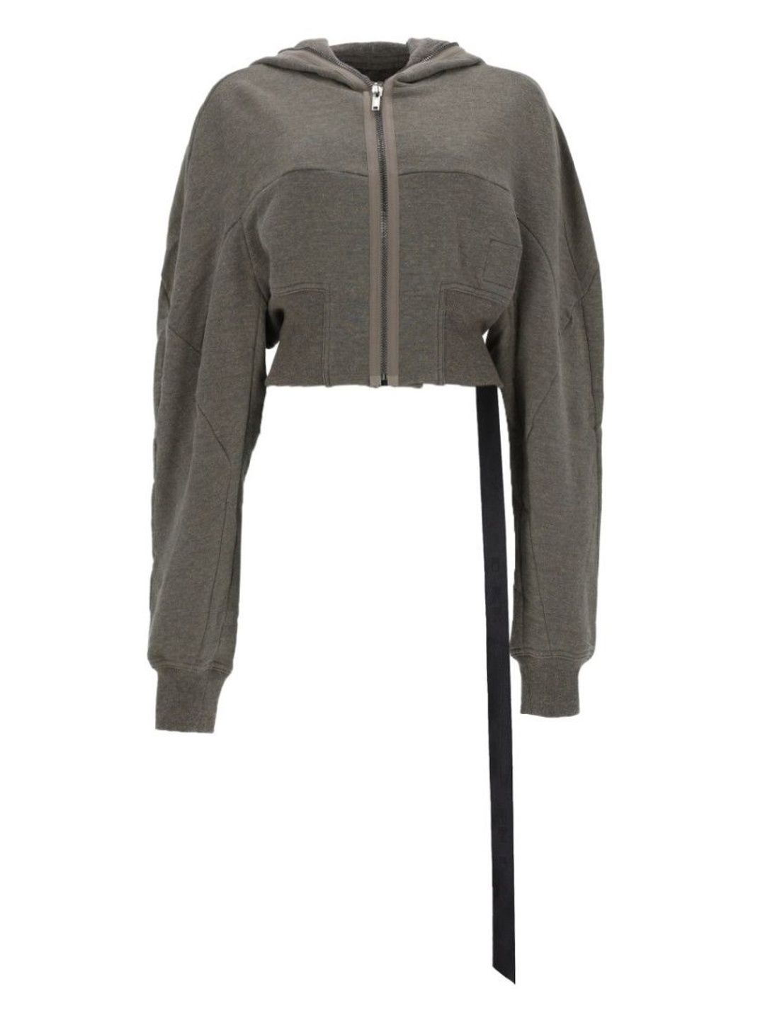 Grey Solid Hood Sweatshirt-image-28