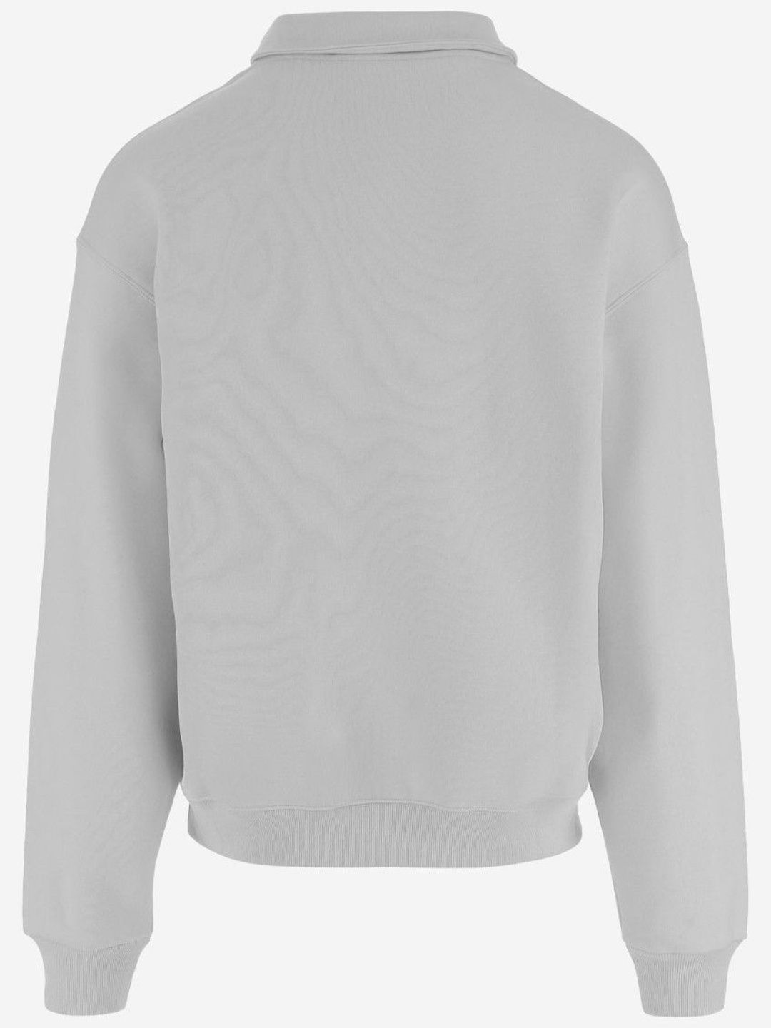 jacquemus Grey Half-Zip Logo Sweatshirt-picture-51