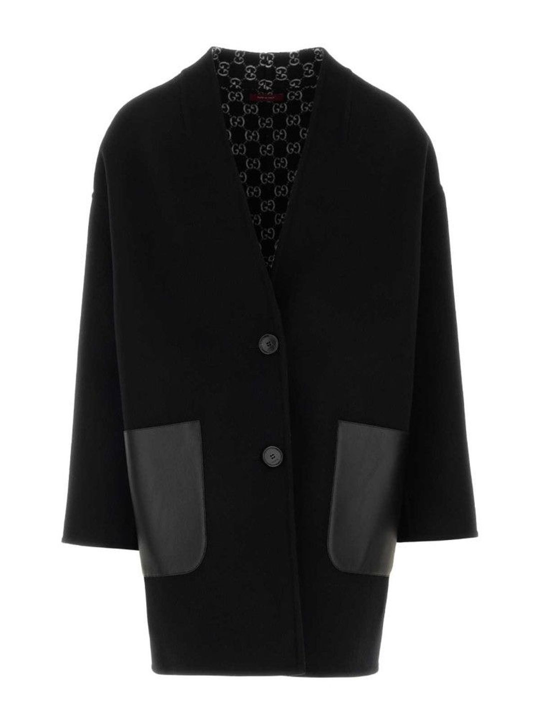 gucci Black wool blend reversible coat-picture-56