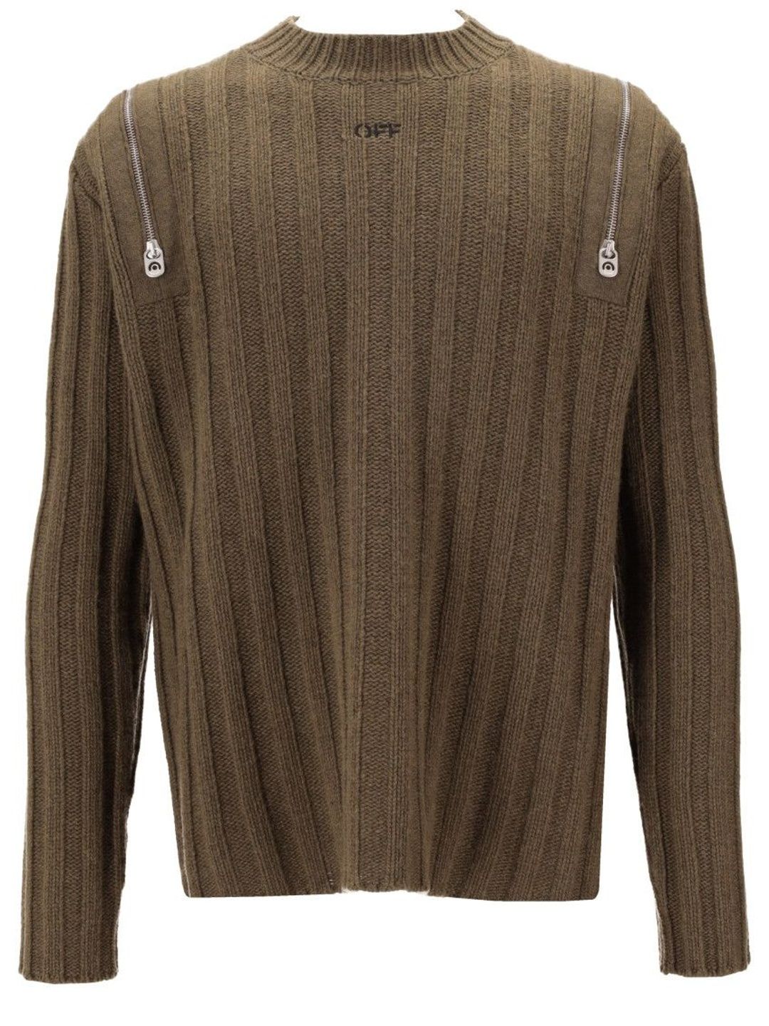 off-white Brown Crew Neck Sweaters-picture-15