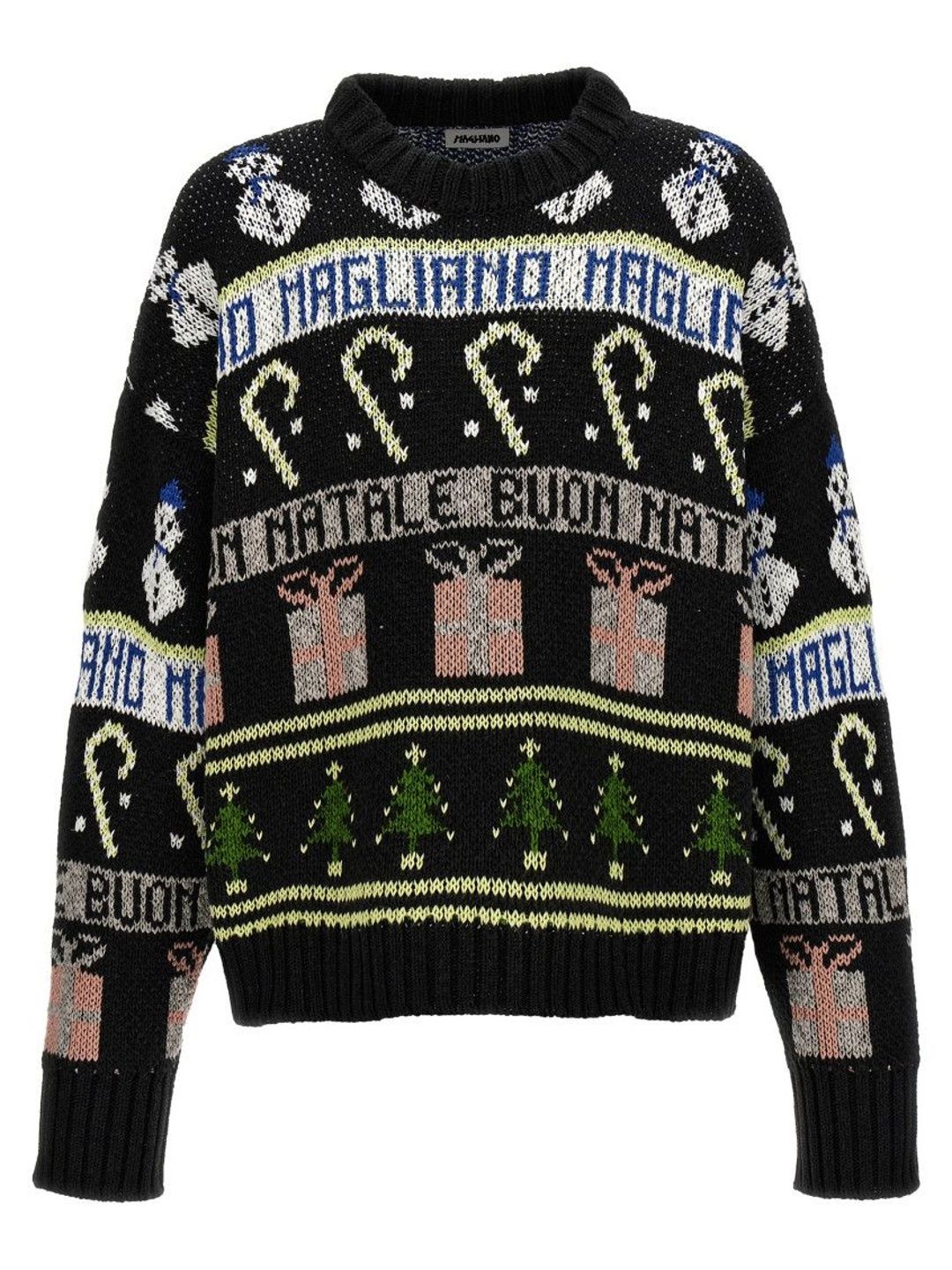 magliano Black Knitted Crew Neck Sweater-picture-25