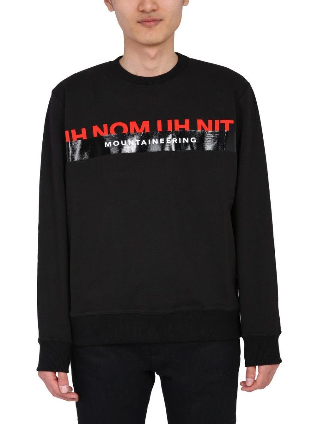 ih nom uh nit Black Crew Neck Sweatshirts-picture-44