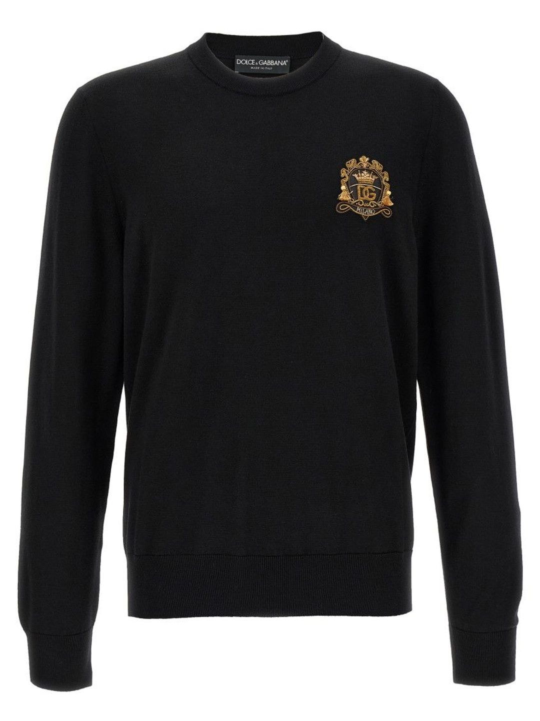 dolce & gabbana Black Crew Neck Sweaters-picture-40