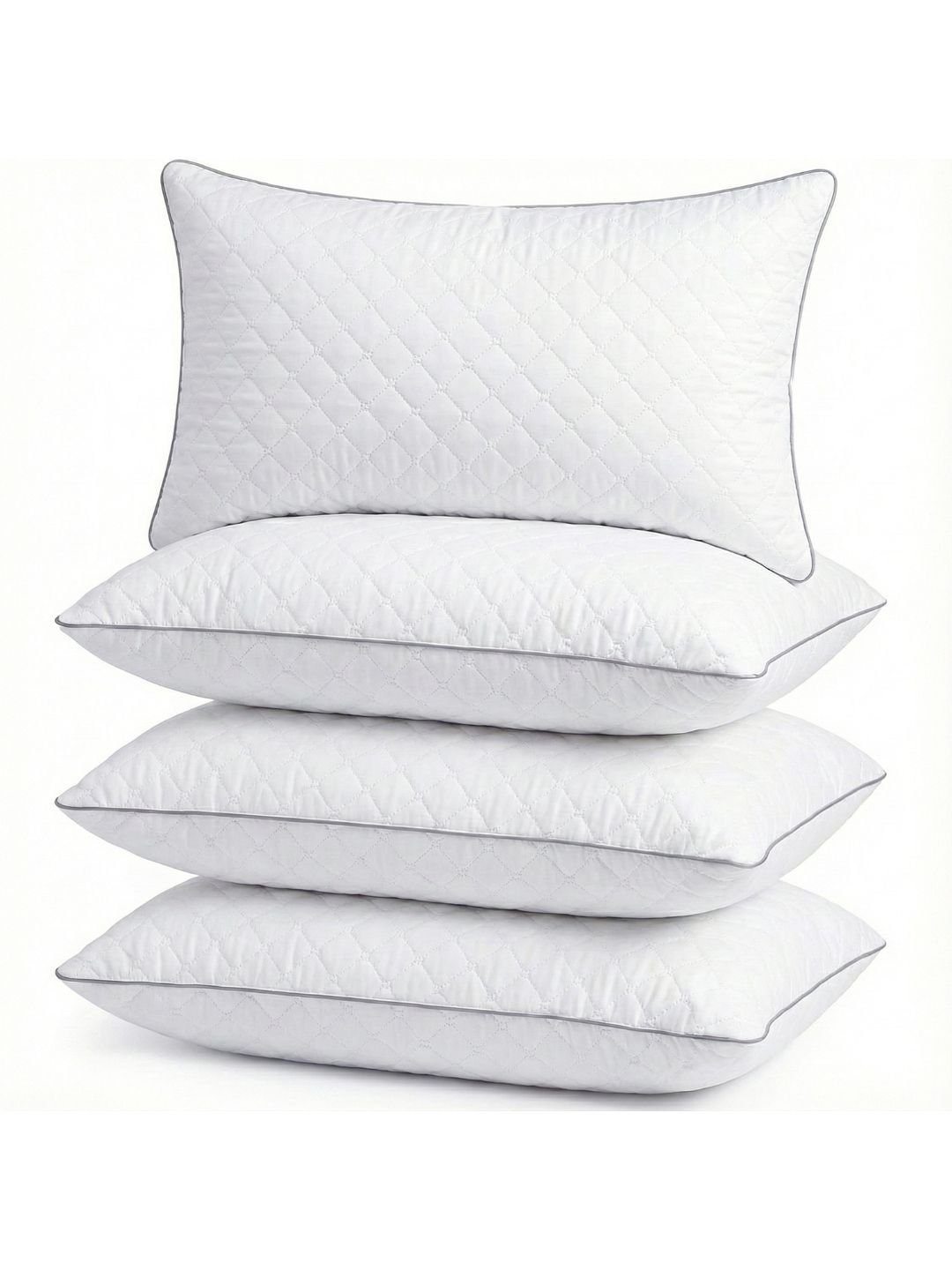 AYKA White Set of 4 Polyester Breathable Sleep Pillow-picture-23