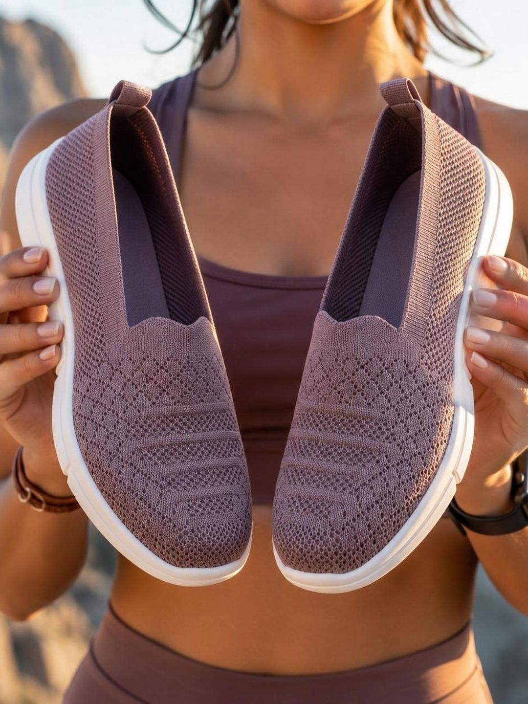 JOOTIYAPA Women Woven Design Slip-On Sneakers-picture-34