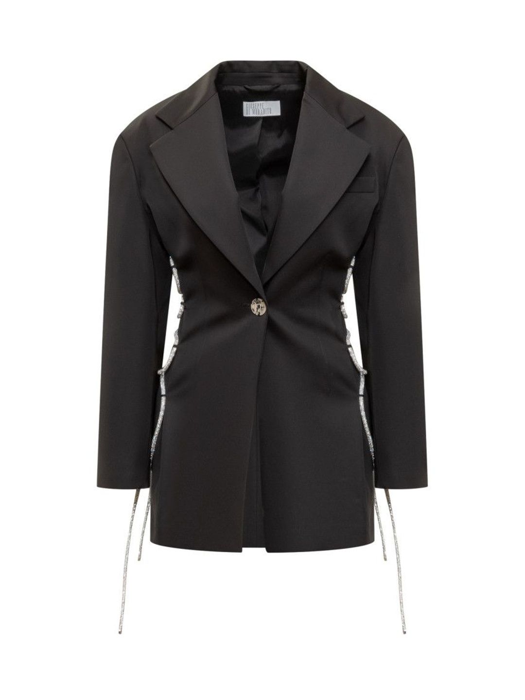 giuseppe di morabito Black Embellished Notched Lapel Blazer-picture-18