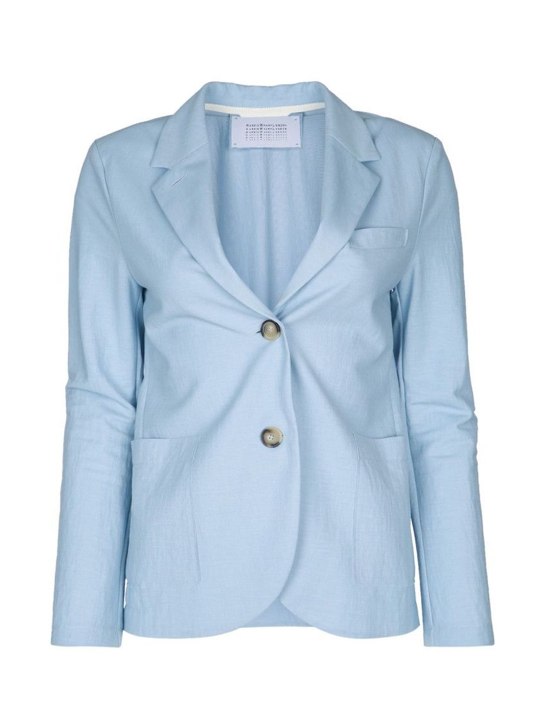 harris wharf london Light Blue Single Breasted Blazer-picture-10