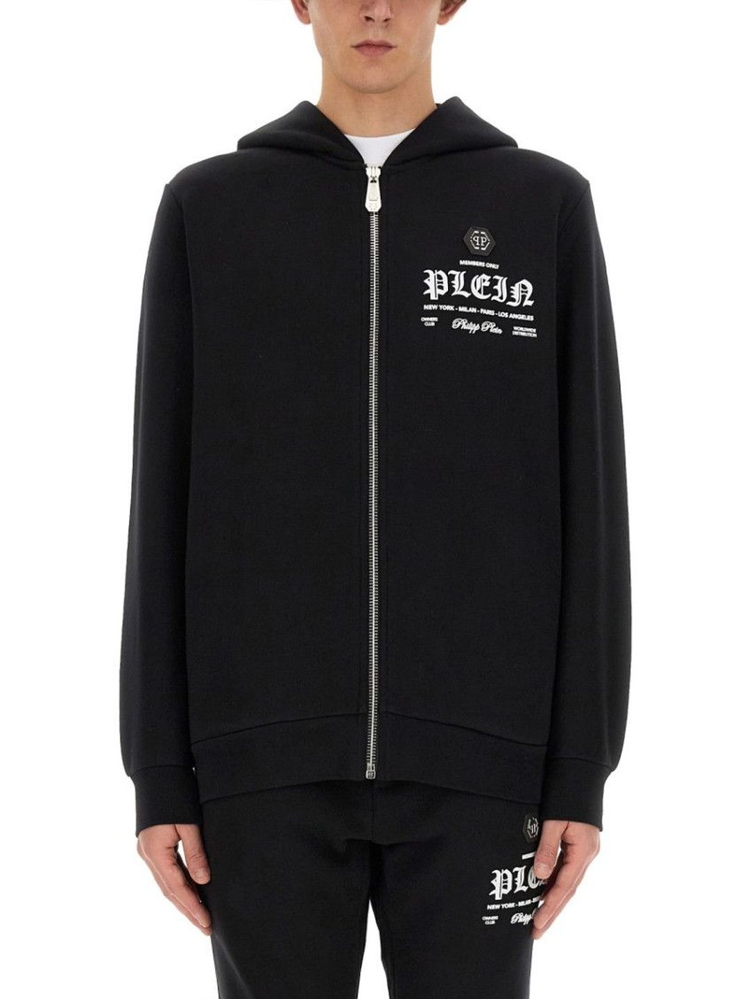 philipp plein Black Logo Hood Sweatshirt-picture-50