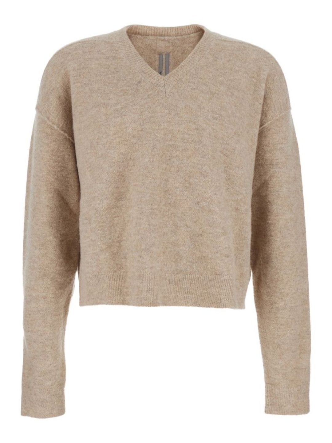 rick owens Beige V Neck Sweater-picture-53