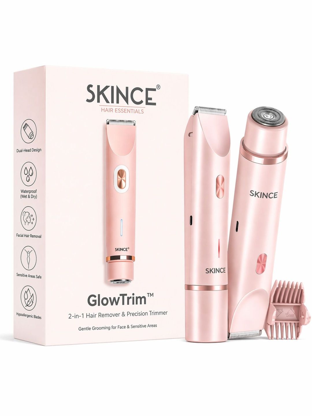 SKINCE 2 In 1 Hair Remover & Precision Trimmer-picture-18