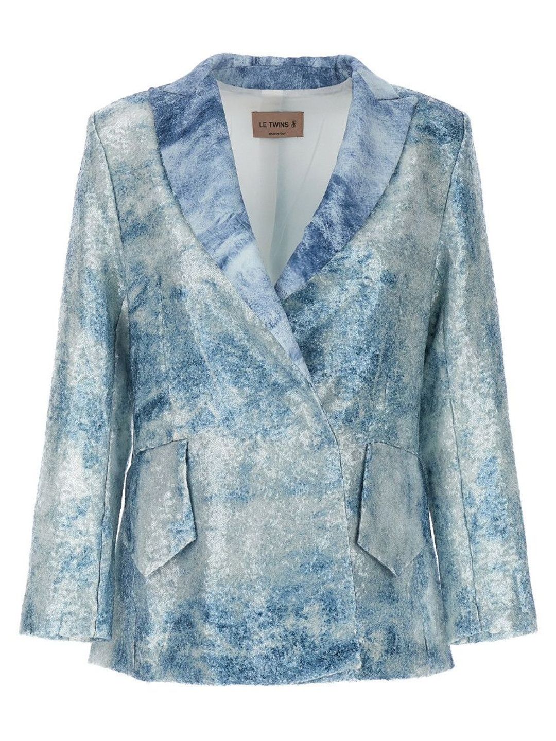 le twins Light Blue Single-breasted Blazer-picture-11