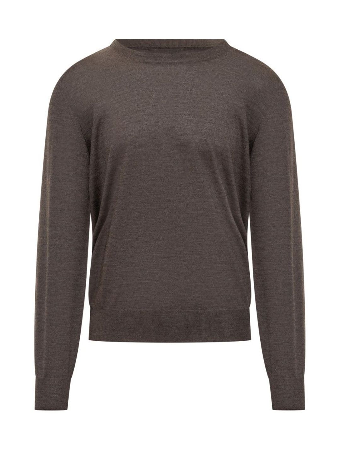 brunello cucinelli Dark Brown Solid Sweaters-picture-51
