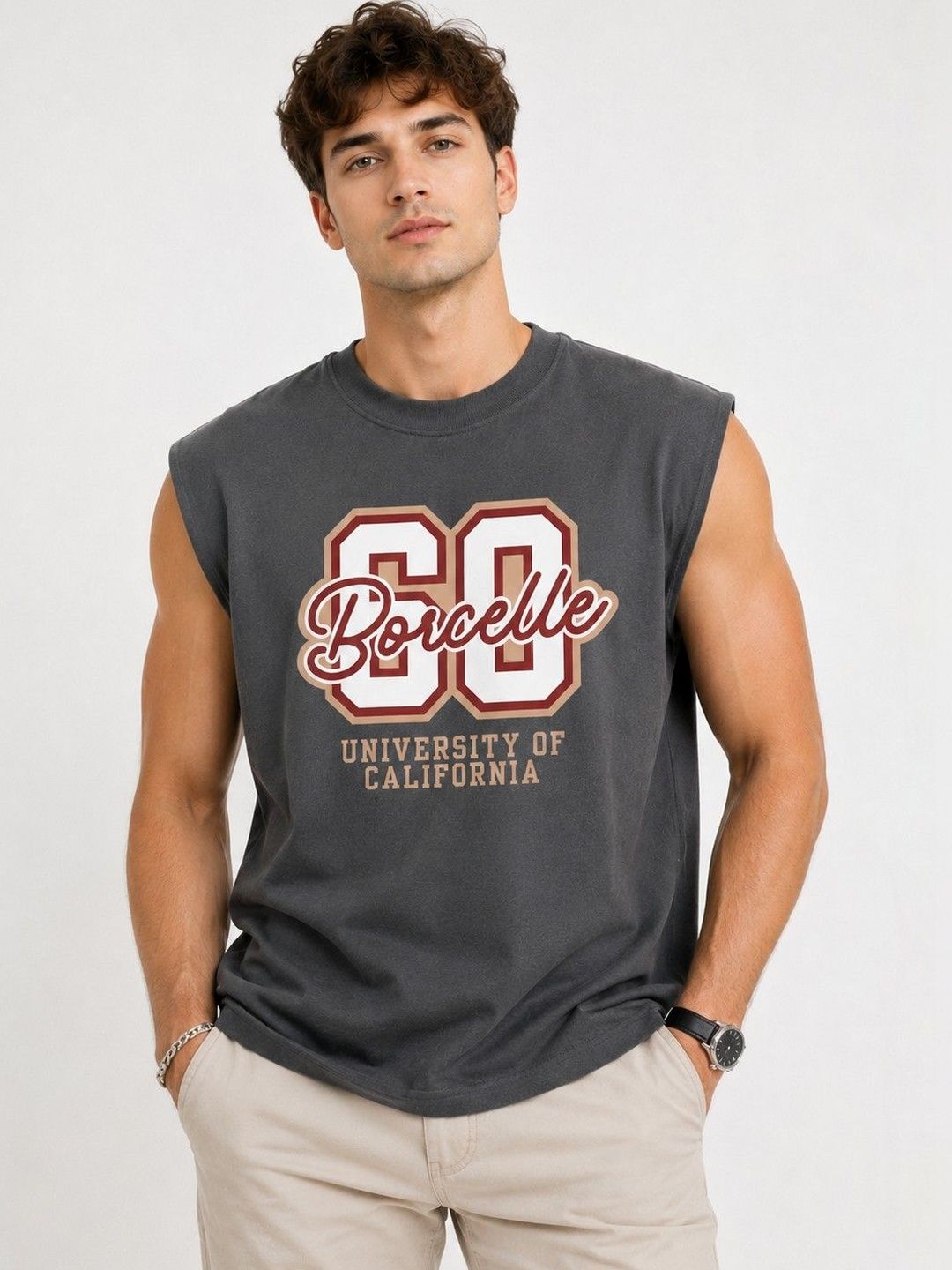 Moda Rapido Printed Cotton Gym Vest-picture-29
