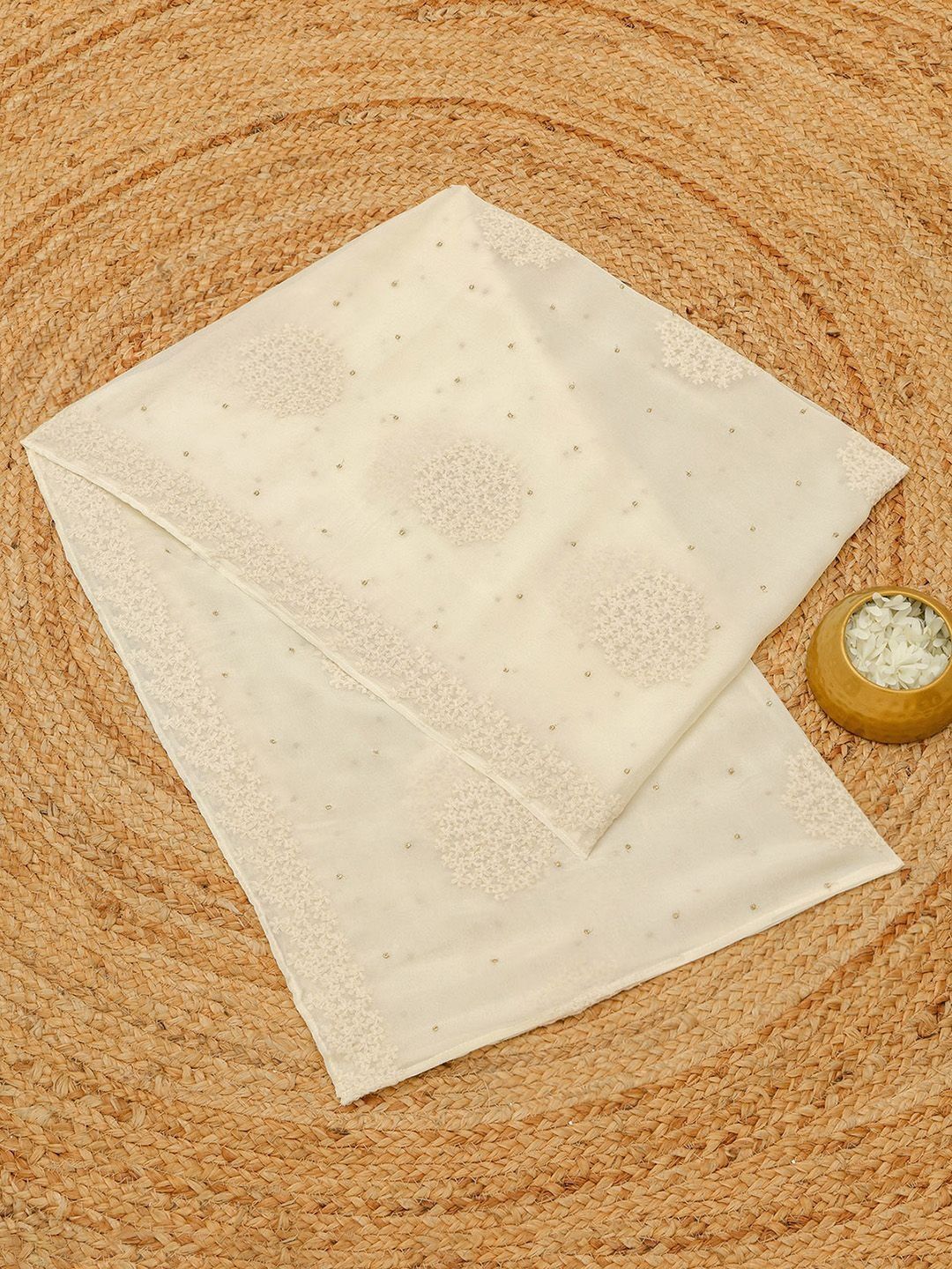Soch Embroidered Dupatta with Thread Work-picture-49