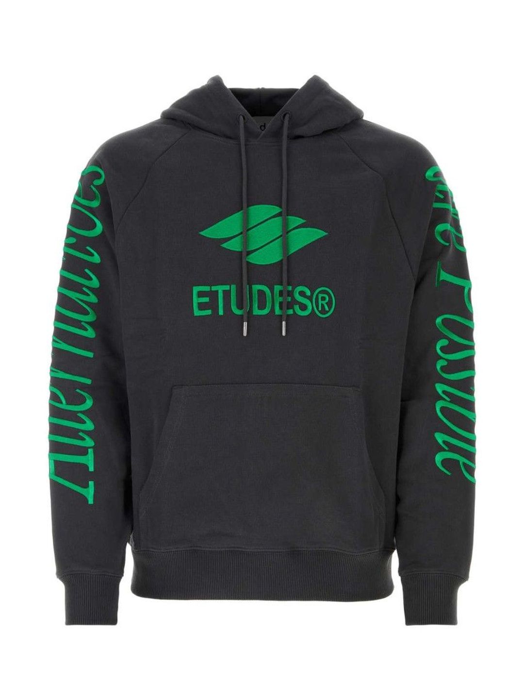 etudes Black Embroidered Logo Sweatshirt-picture-38