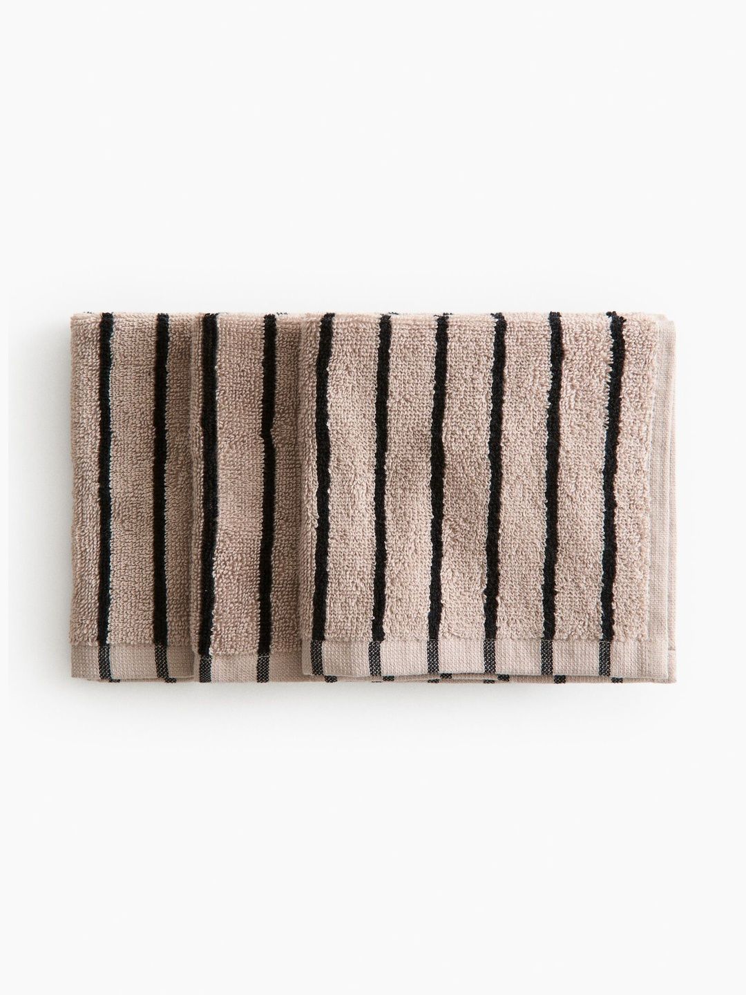 H&M Beige Striped Bath Towel-picture-36