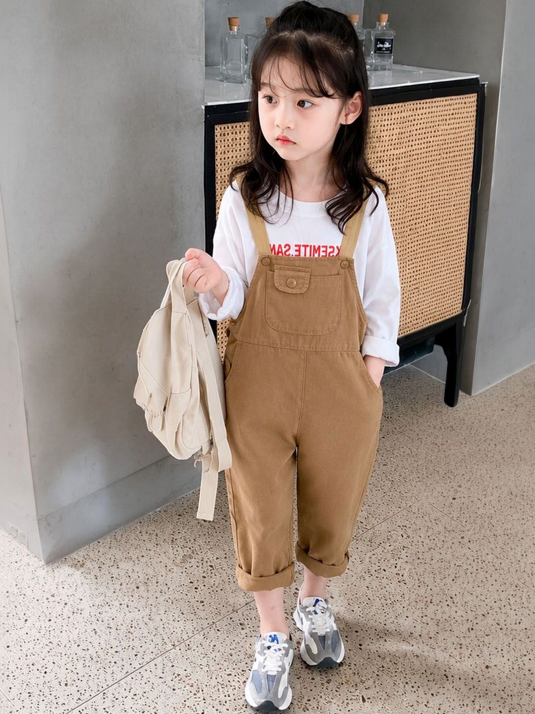 Xsole Girls Shoulder Strap Basic Jumpsuit-picture-15