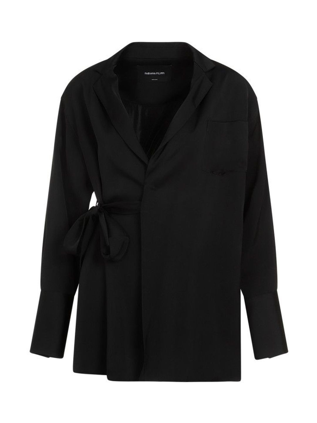 fabiana filippi Black Wrap-around Blazer-picture-52