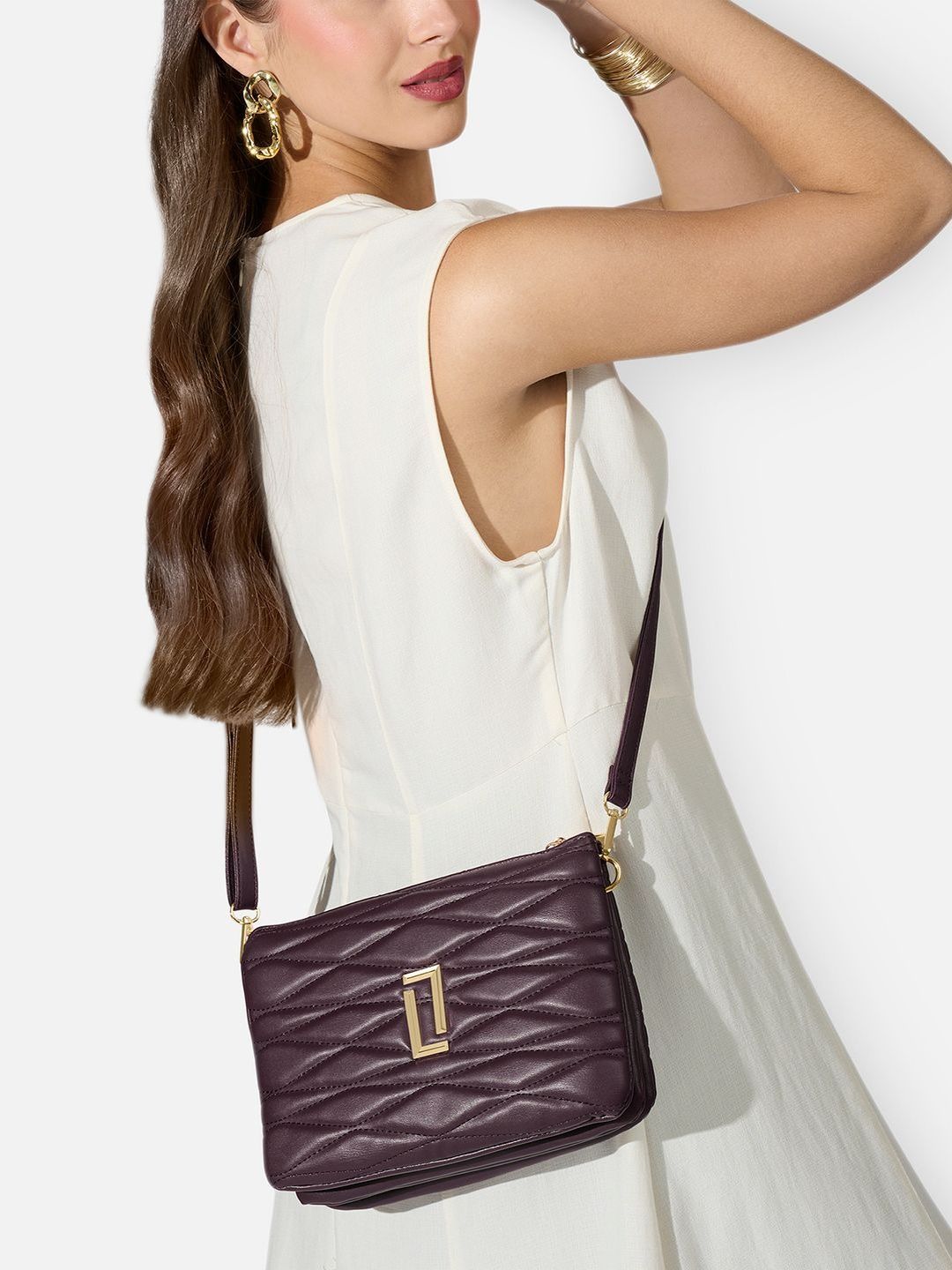 LAVIE LUXE Textured Sling Bag-image-45