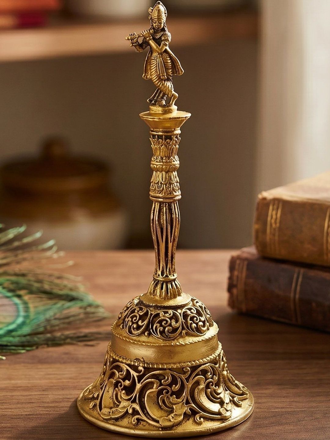 DecorGlobe Gold-Toned Religious Idol Showpiece-picture-20