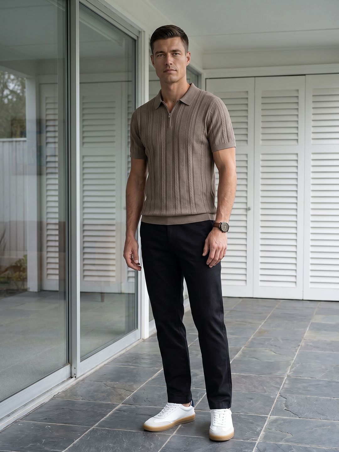 French Connection Men Slim Fit Pure Cotton Chinos Trousers-picture-47