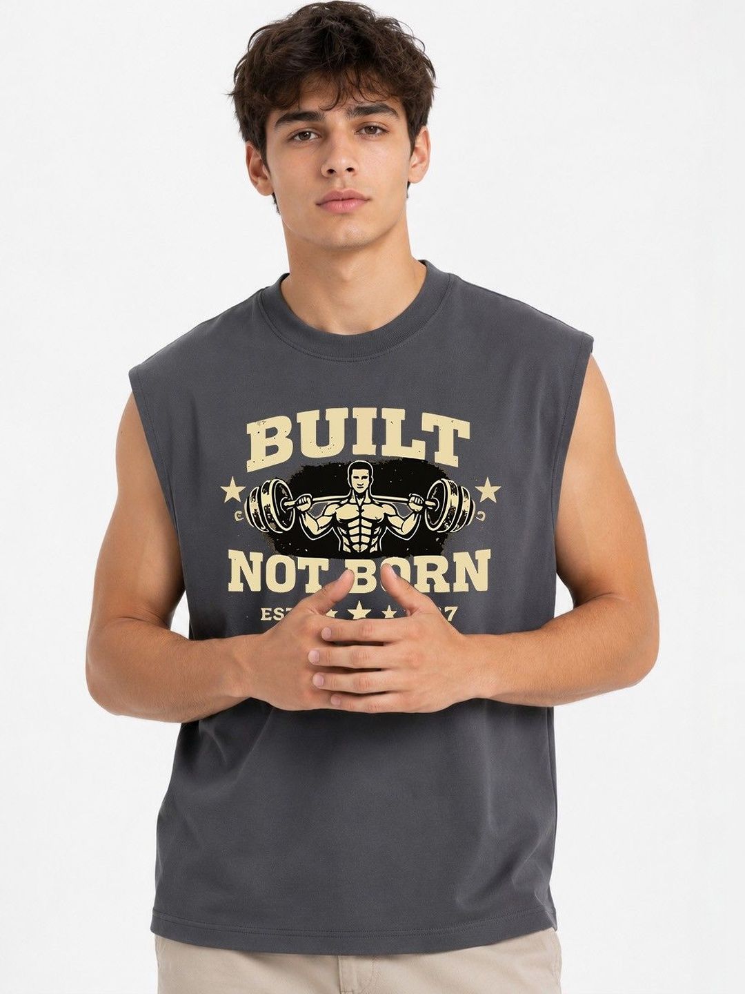 Moda Rapido Printed Cotton Gym Vest-picture-22