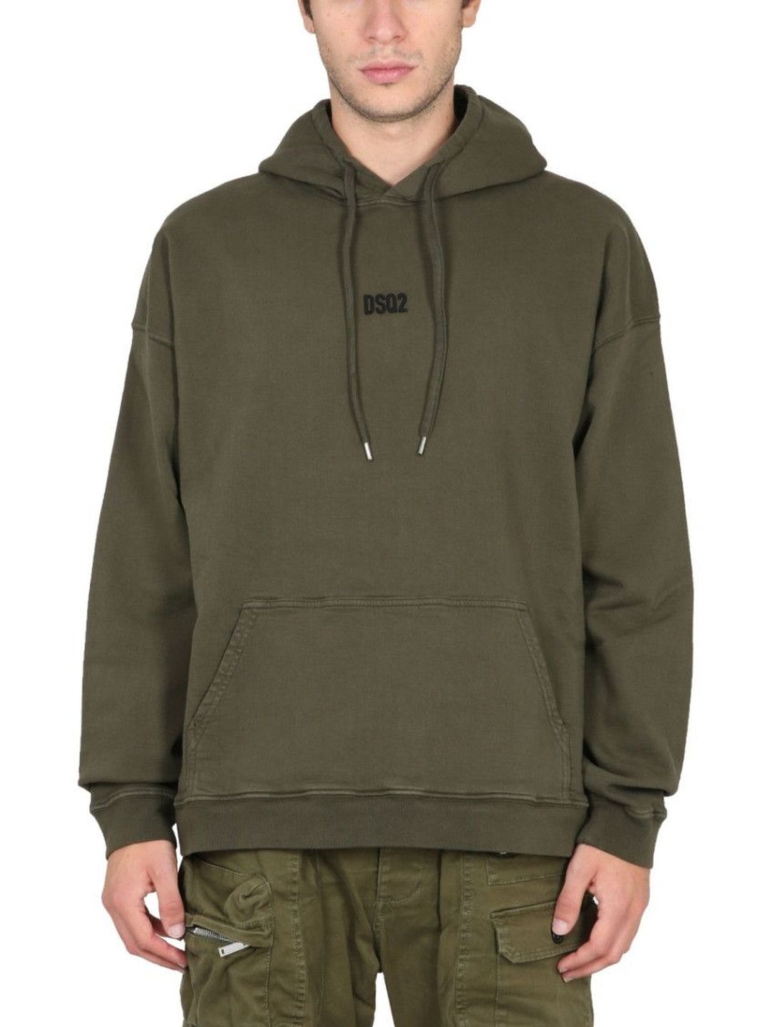 Khaki Logo Hood Sweatshirt-image-20