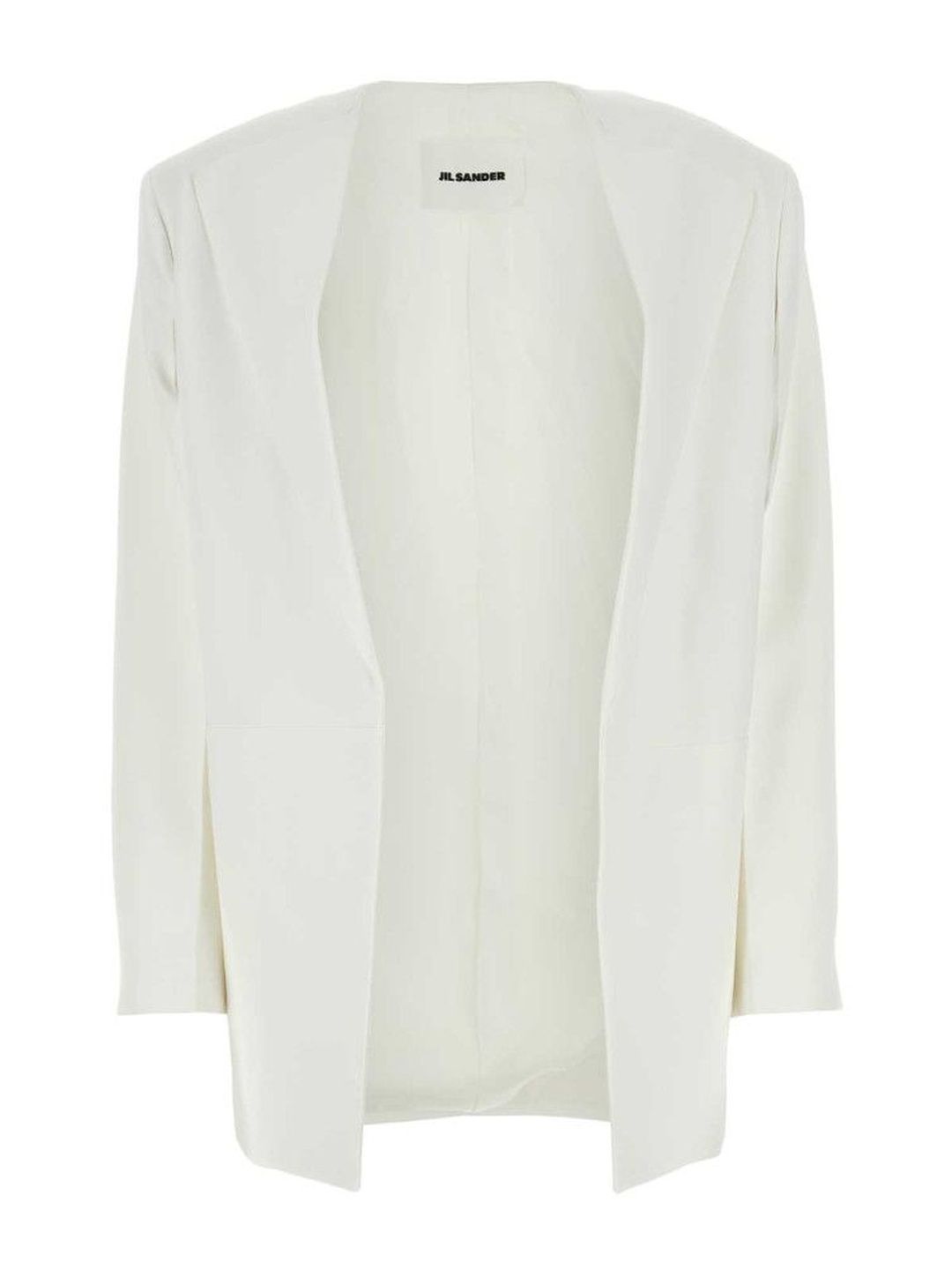 White Logo Patch Blazer-image-39