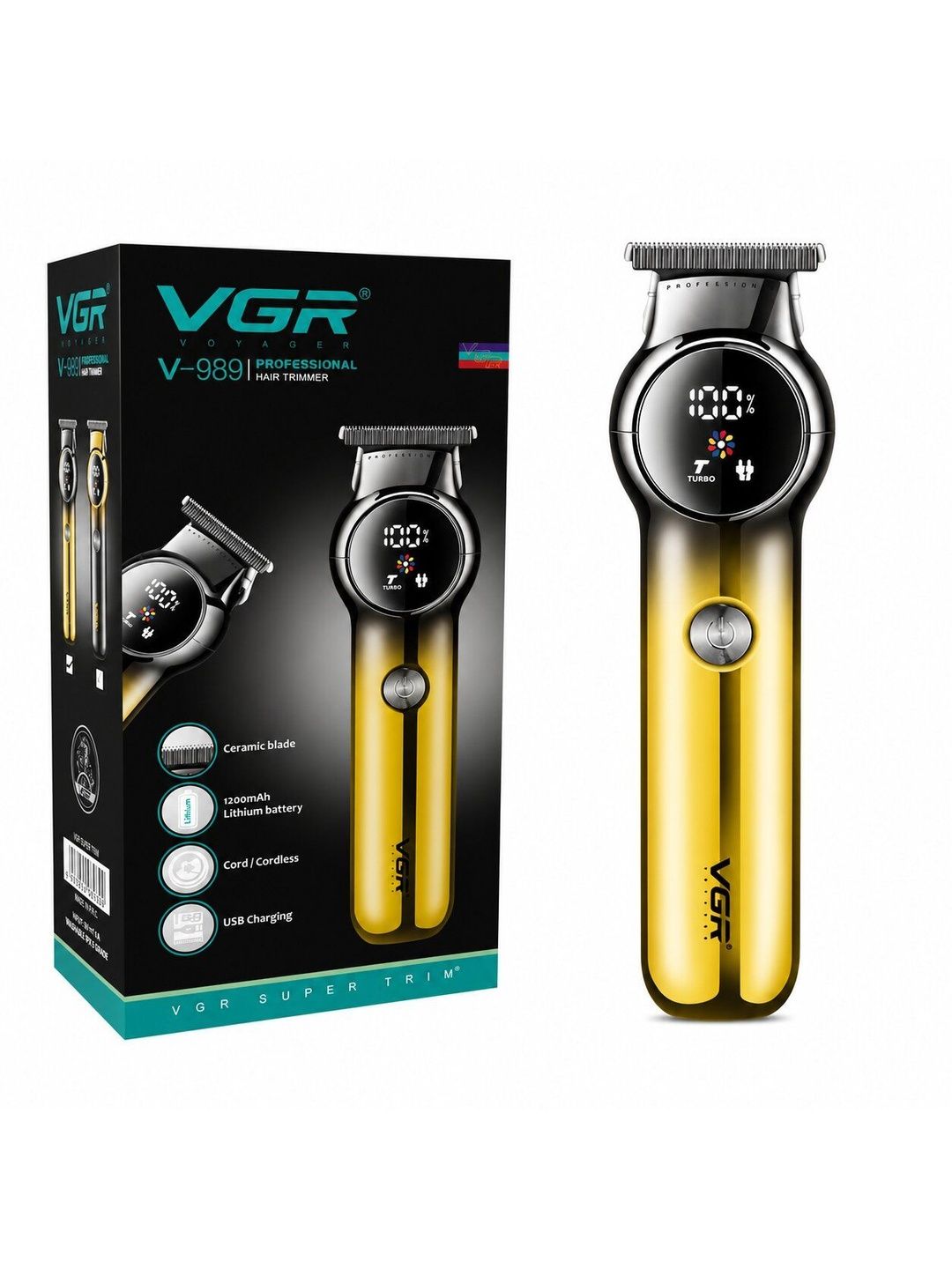 VGR V-989 LED Display Hair Trimmer-image-4