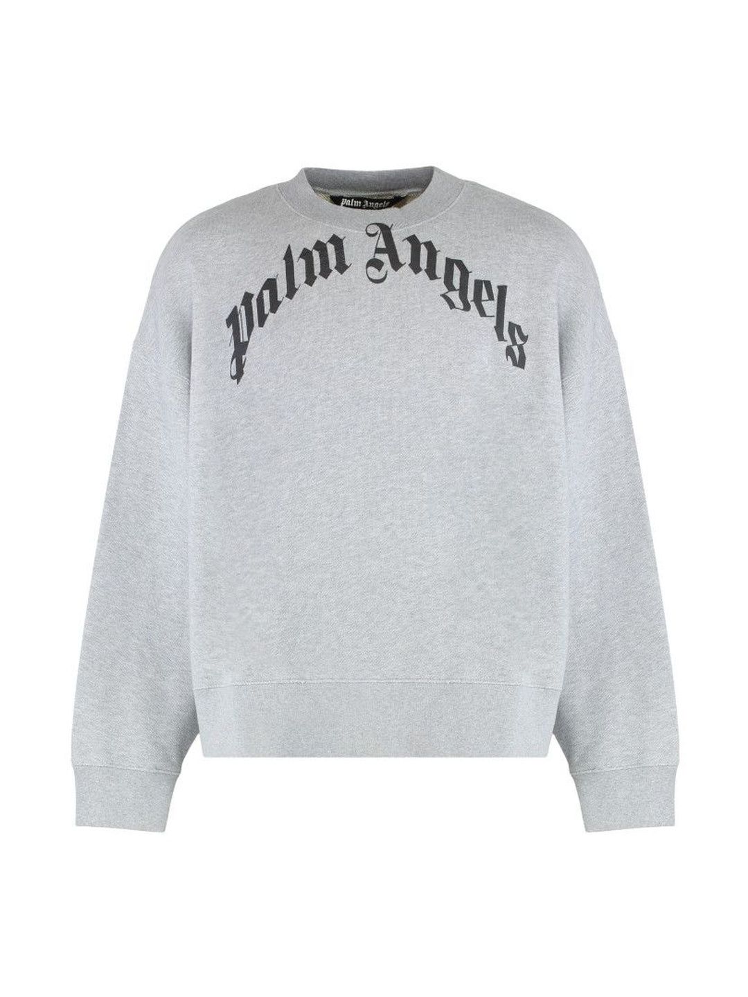 palm angels Grey Graphic Crew Neck Sweatshirt-picture-38