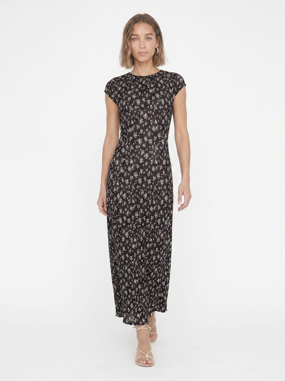 MANGO Floral Printed Sheath Maxi Dress-picture-25