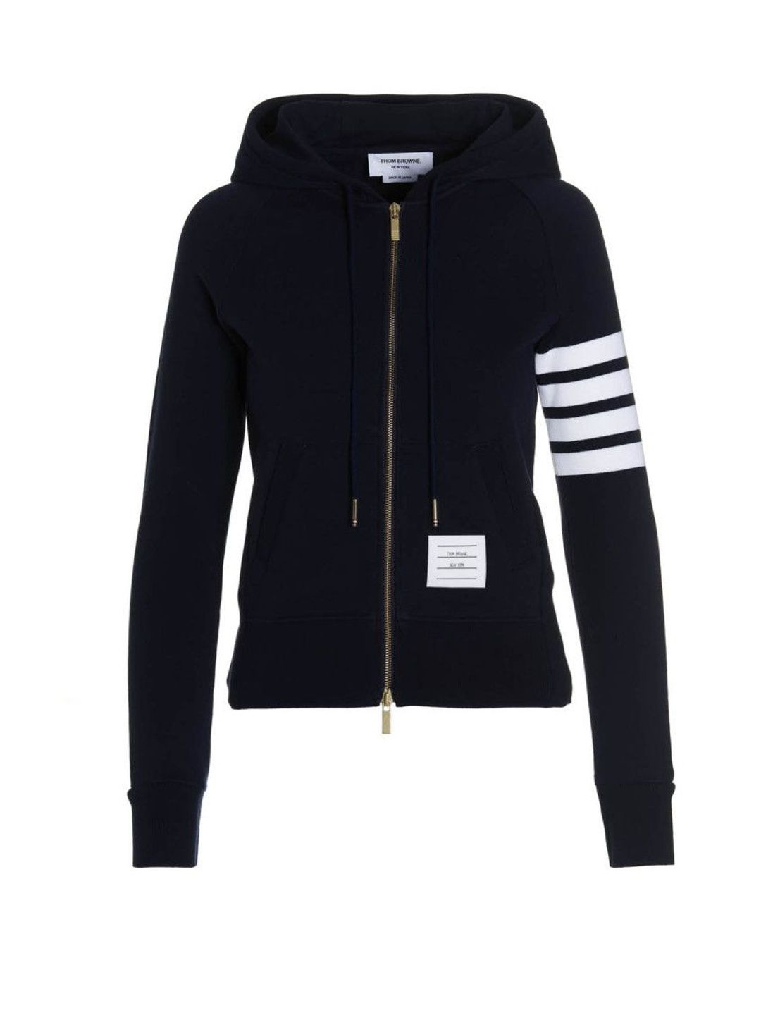 thom browne Blue 4 Bar Hoodie-picture-32