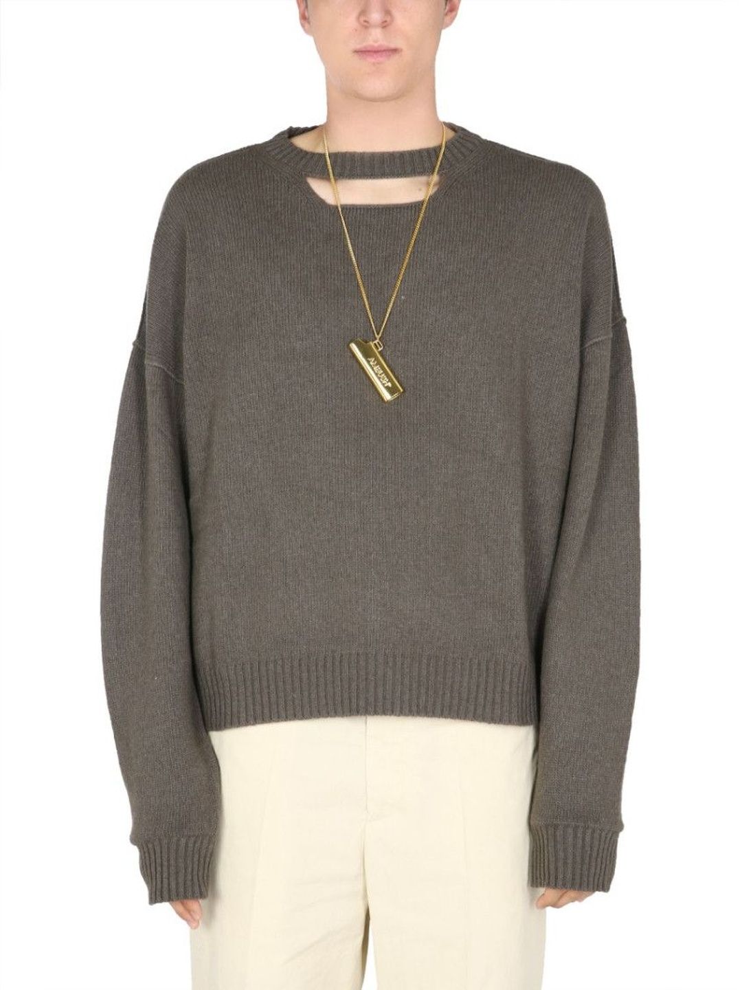 ambush Grey Crew Neck Sweater-picture-14
