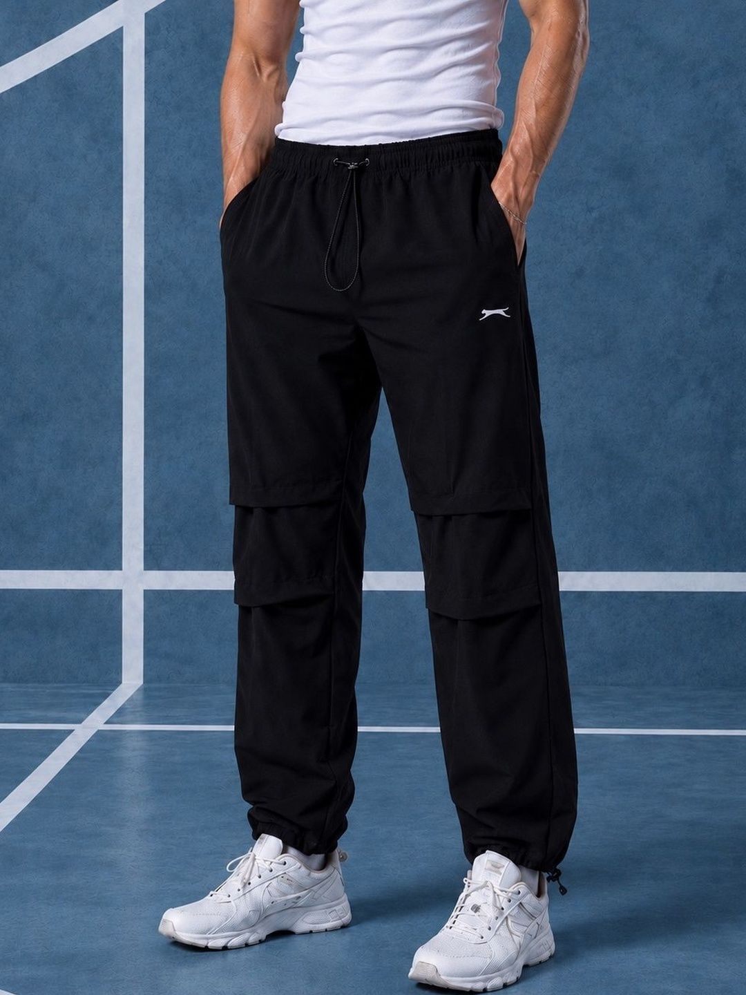 Slazenger Men Relaxed Fit Brand Logo Rapid-Dry Training Track Pants-picture-29