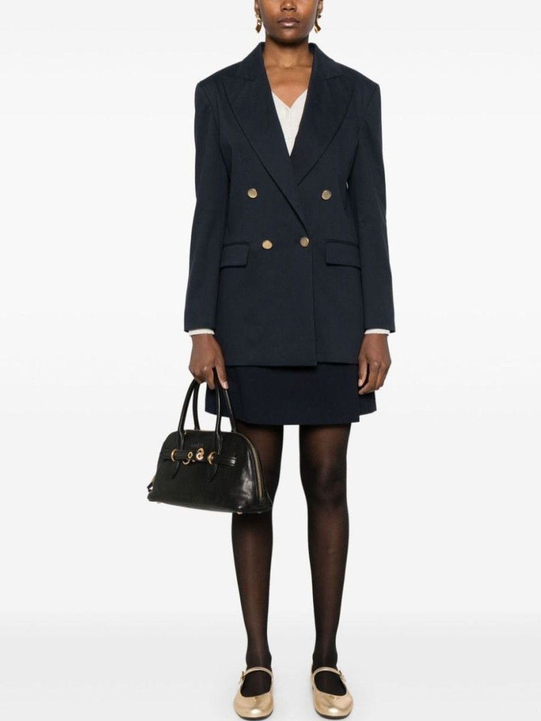 parosh Navy Blue Crew blazer-picture-14