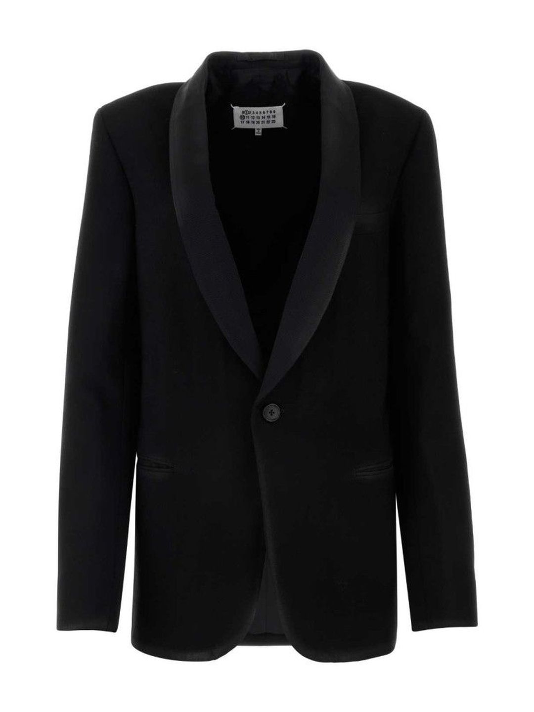 maison margiela Black Sigle Breasted Blazer-picture-46