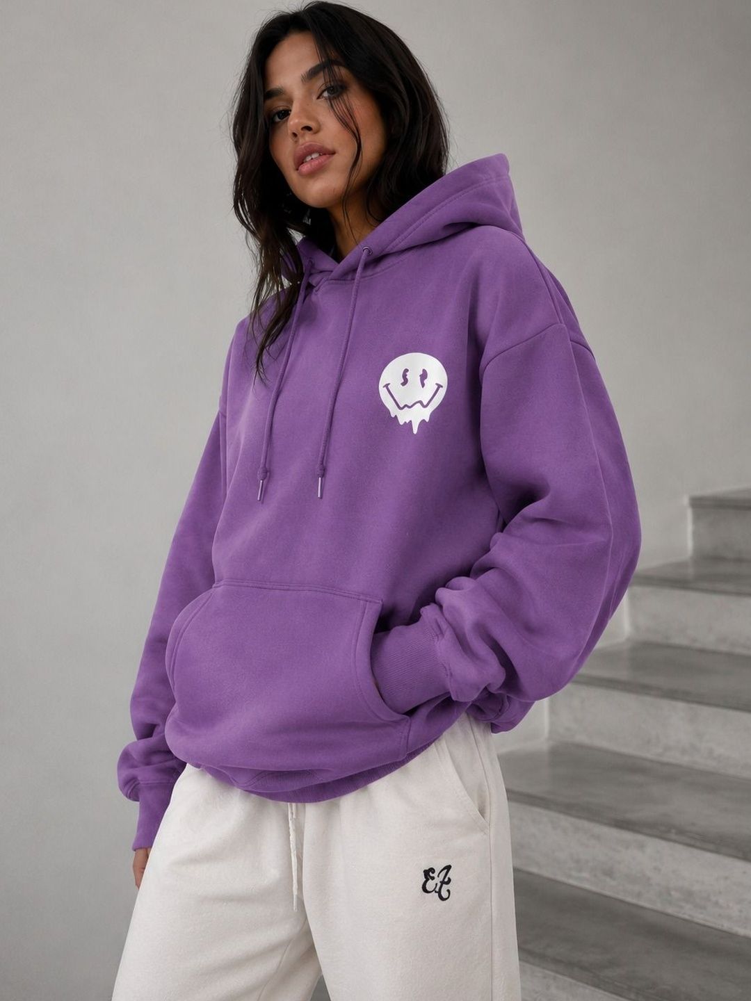 Mast & Harbour Women Printed Hooded Sweatshirt-picture-30