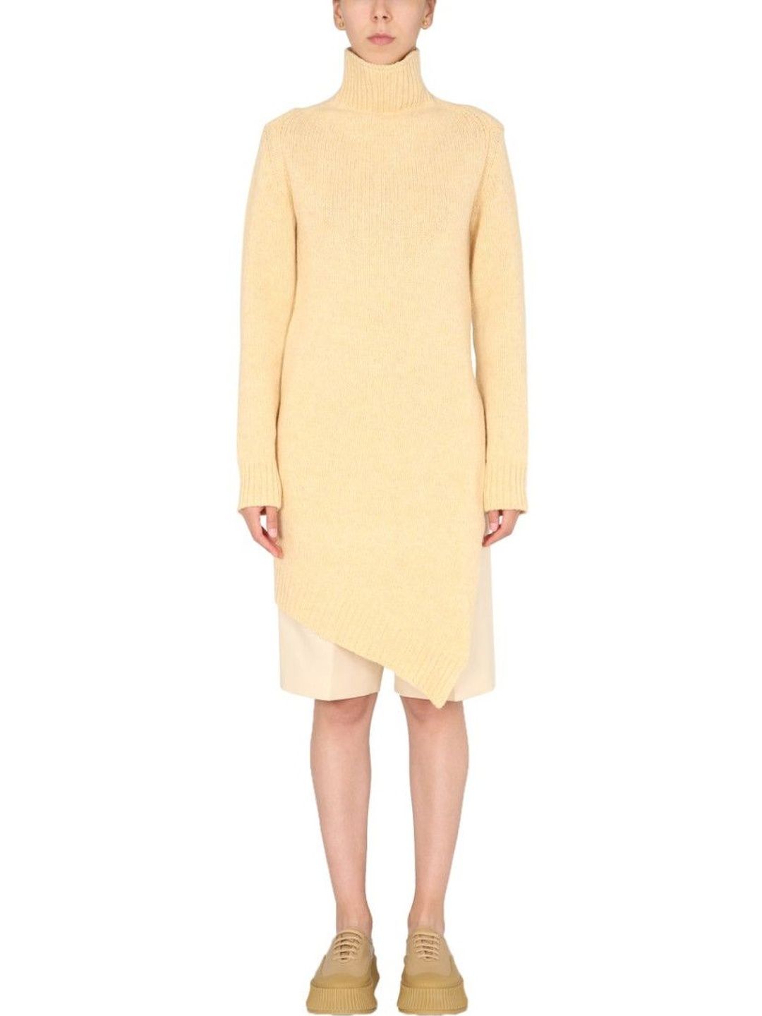 jil sander Yellow Knitted Turtle Neck Sweater-picture-30