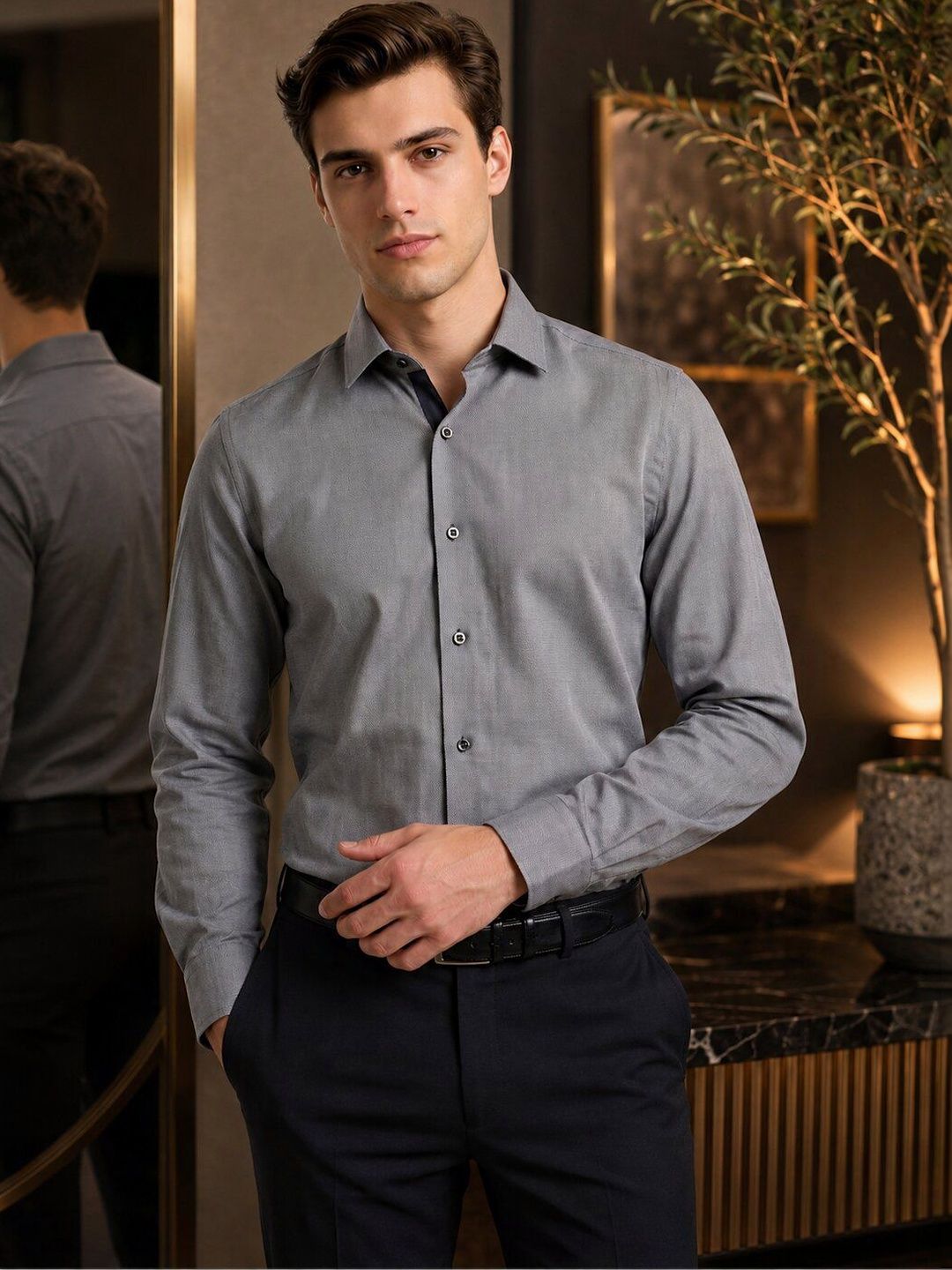 Turtle Men Standard Slim Fit Formal Shirt-picture-31