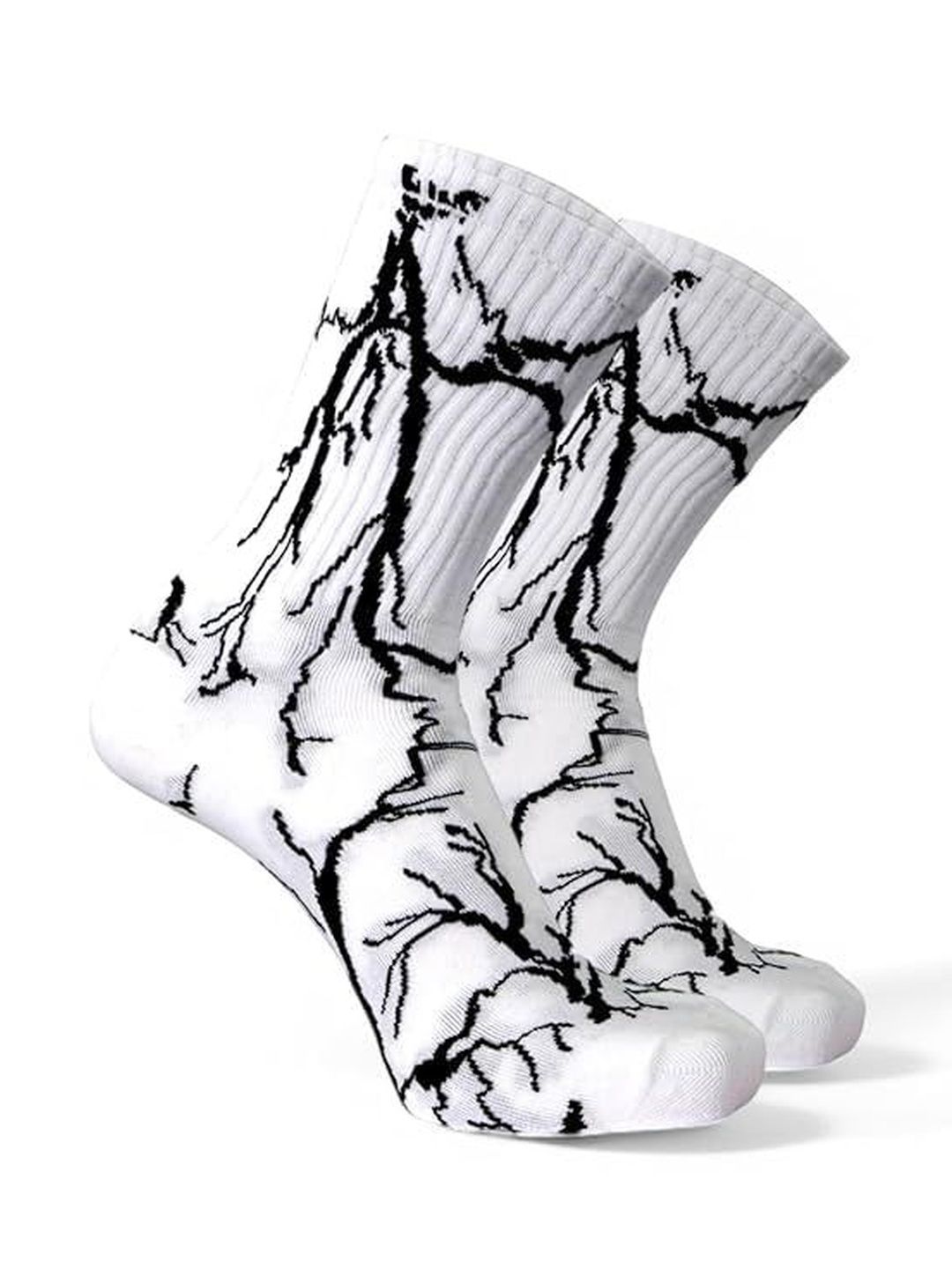 HOLEY SOCKS Unisex Cotton Patterned Calf Length Socks-image-8