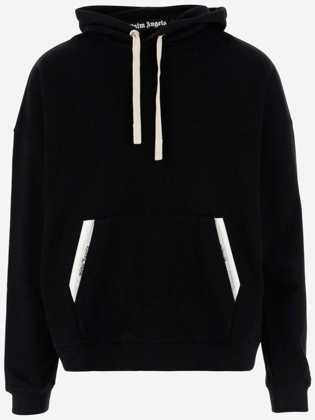 palm angels Black Solid Hood Sweatshirt-picture-21