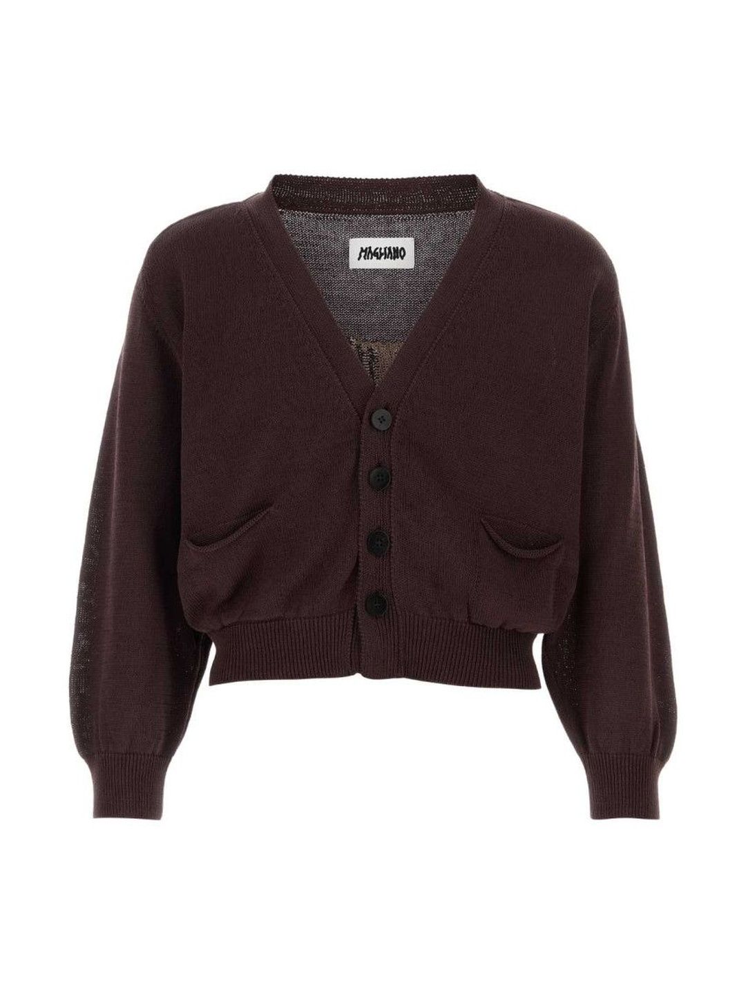 magliano Purple V Neck Cardigans-picture-19