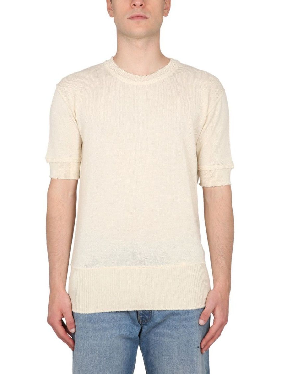 maison margiela Off White Knitted Sweater-picture-14